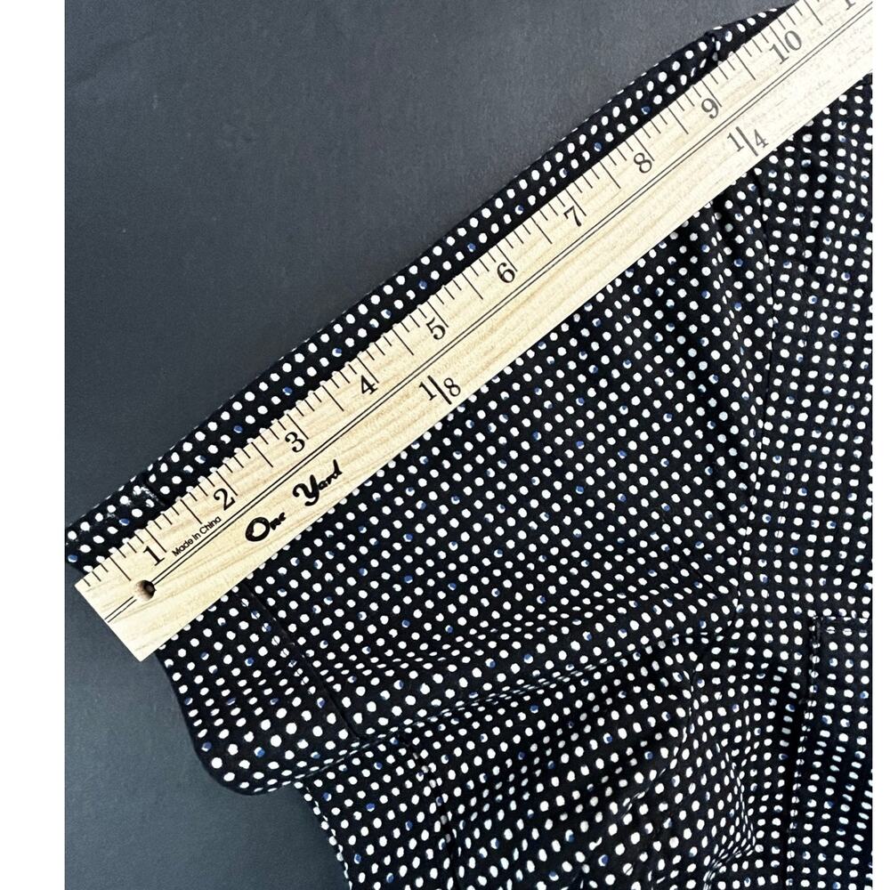 Perry Ellis Slim Fit Men's Medium Black White Dot Button Shirt S - Picture 9 of 9